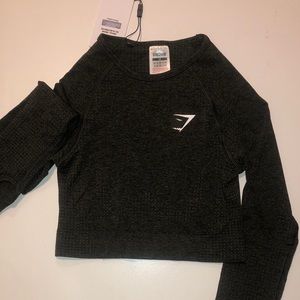 NEW- Gymshark Vital Seamless Long Sleeve Crop Top